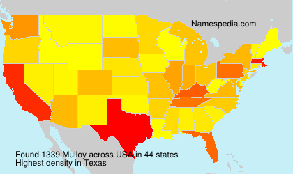 Surname Mulloy in USA Surname Mulloy in USA