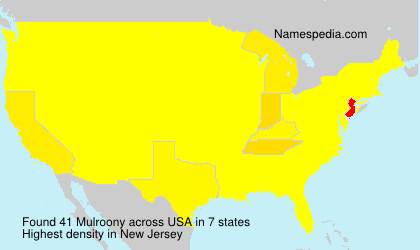 Surname Mulroony in USA Surname Mulroony in USA