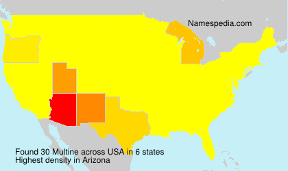 Surname Multine in USA Surname Multine in USA