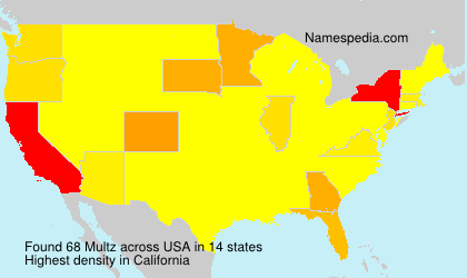 Surname Multz in USA Surname Multz in USA