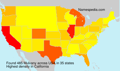 Surname Mulvany in USA Surname Mulvany in USA