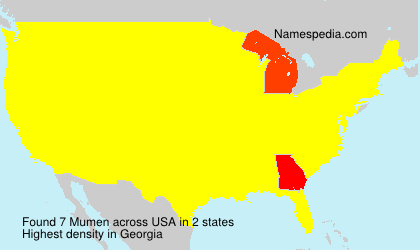 Surname Mumen in USA Surname Mumen in USA
