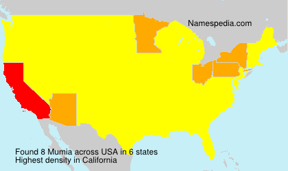 Surname Mumia in USA Surname Mumia in USA