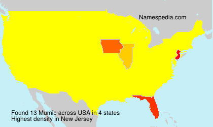 Surname Mumic in USA Surname Mumic in USA