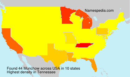 Surname Munchow in USA Surname Munchow in USA