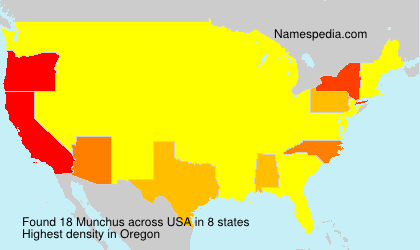 Surname Munchus in USA Surname Munchus in USA