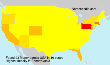 Surname Muner in USA Surname Muner in USA