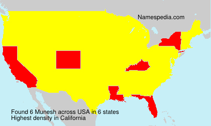 Surname Munesh in USA Surname Munesh in USA