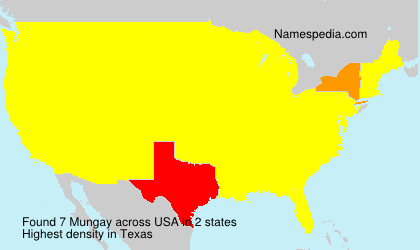 Surname Mungay in USA