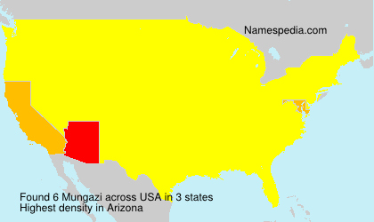 Surname Mungazi in USA