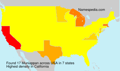 Surname Muniappan in USA Surname Muniappan in USA