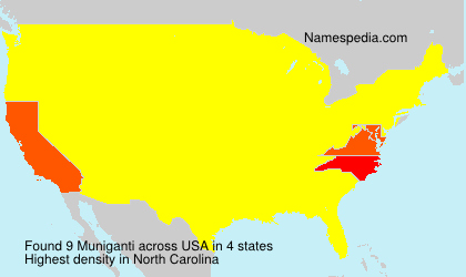 Surname Muniganti in USA Surname Muniganti in USA