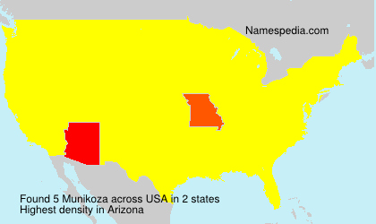 Surname Munikoza in USA Surname Munikoza in USA