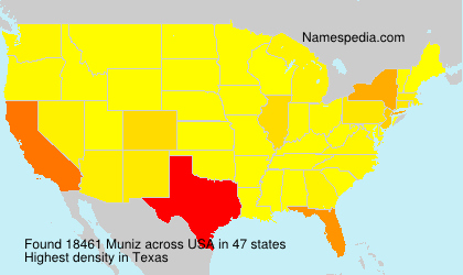 Surname Muniz in USA Surname Muniz in USA