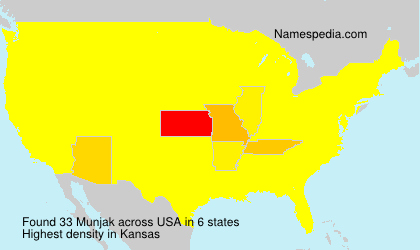 Surname Munjak in USA Surname Munjak in USA