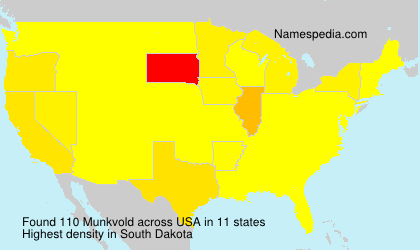 Surname Munkvold in USA Surname Munkvold in USA