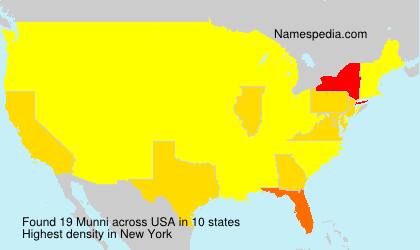Surname Munni in USA