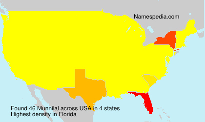 Surname Munnilal in USA Surname Munnilal in USA