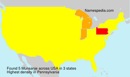 Surname Munsanje in USA Surname Munsanje in USA
