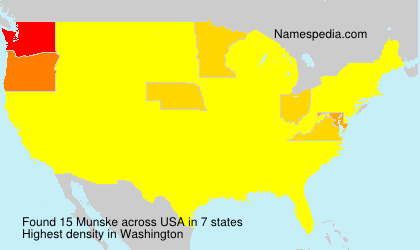 Surname Munske in USA Surname Munske in USA