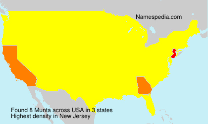 Surname Munta in USA Surname Munta in USA