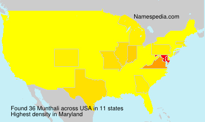 Surname Munthali in USA Surname Munthali in USA
