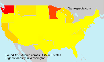 Surname Muonio in USA Surname Muonio in USA