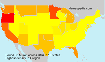 Surname Muralt in USA Surname Muralt in USA