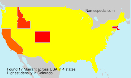 Surname Murrant in USA Surname Murrant in USA