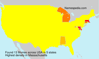 Surname Murree in USA Surname Murree in USA