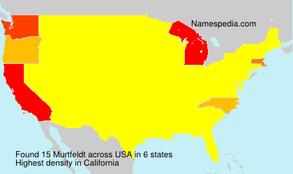 Surname Murtfeldt in USA Surname Murtfeldt in USA