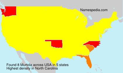 Surname Murtola in USA Surname Murtola in USA