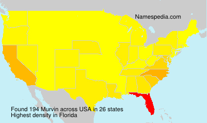 Surname Murvin in USA Surname Murvin in USA