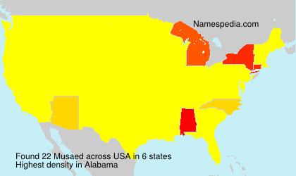 Surname Musaed in USA Surname Musaed in USA