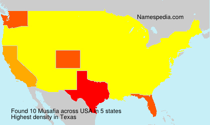 Surname Musafia in USA Surname Musafia in USA