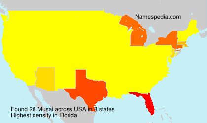 Surname Musai in USA Surname Musai in USA