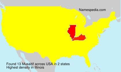 Surname Musaitif in USA Surname Musaitif in USA