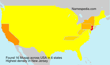 Surname Musap in USA Surname Musap in USA