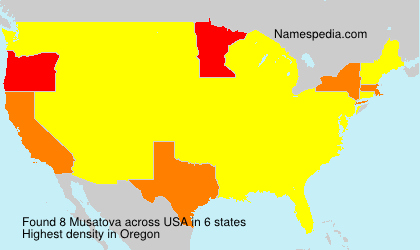 Surname Musatova in USA Surname Musatova in USA