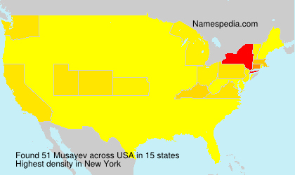 Surname Musayev in USA Surname Musayev in USA