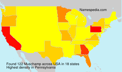 Surname Muschamp in USA Surname Muschamp in USA