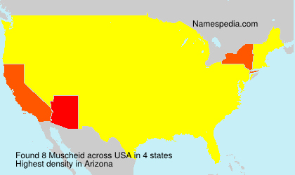 Surname Muscheid in USA Surname Muscheid in USA