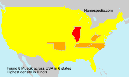 Surname Muscik in USA Surname Muscik in USA