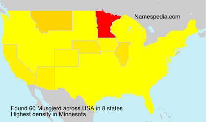 Surname Musgjerd in USA Surname Musgjerd in USA