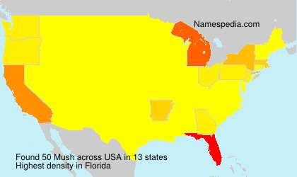 Surname Mush in USA Surname Mush in USA