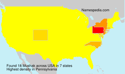 Surname Mushak in USA Surname Mushak in USA