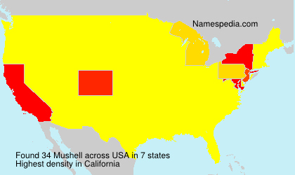 Surname Mushell in USA Surname Mushell in USA