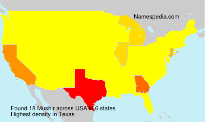 Surname Mushir in USA Surname Mushir in USA