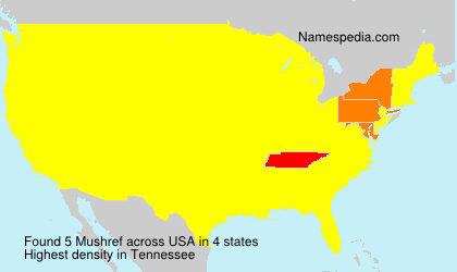 Surname Mushref in USA Surname Mushref in USA
