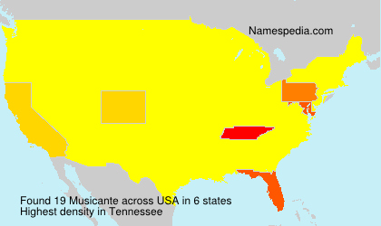 Surname Musicante in USA Surname Musicante in USA